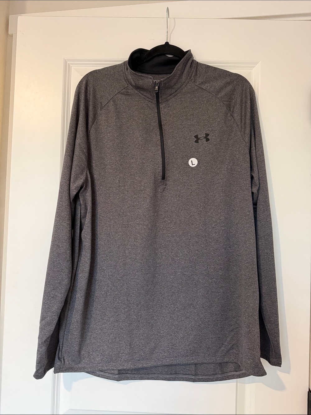 Under Armour Men's Dark Heather Grey Quarter-Zip Pullover